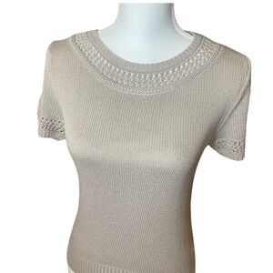 Anthropologie Lattice Knit Sweater